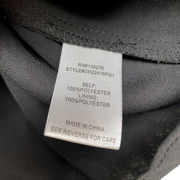 DR2 by Daniel Rainn Top Size Medium Womens Floral Peasant Blouse Black NWT - Picture 10 of 10